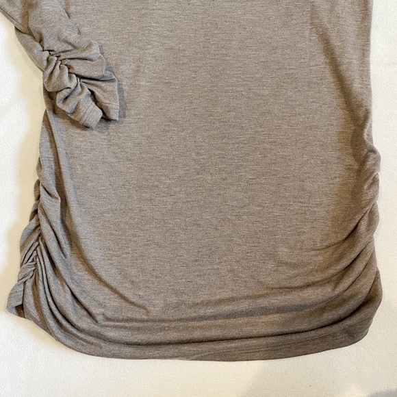 BNWOT Vanilla Bay Long Sleeve Tunic Top w/ Ruching in Beige Size S - Picture 5 of 7